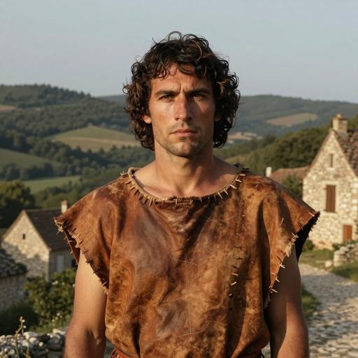 Portrait of ancient individual LAR9 from France, dated 1629 CE - 1630 CE