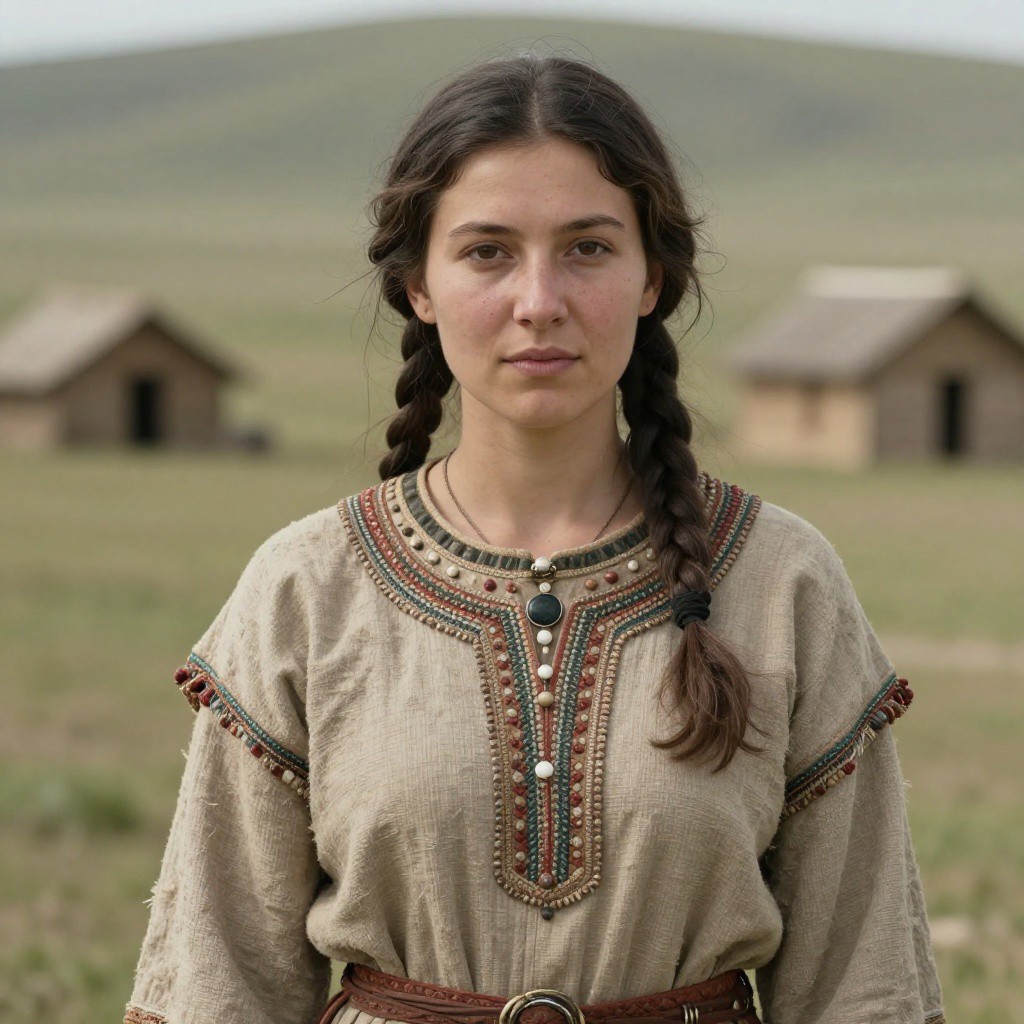Portrait reconstruction of A woman buried in Russia in the  era