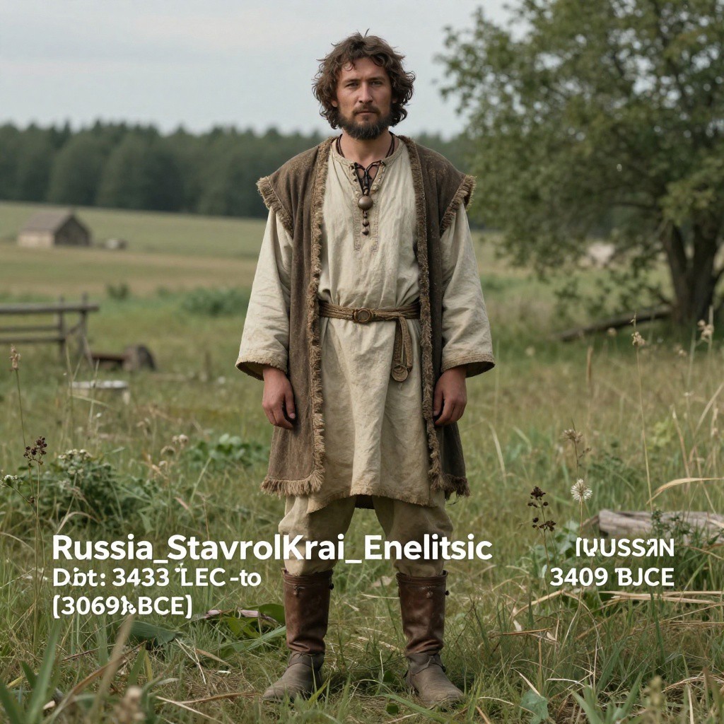 Portrait reconstruction of A man buried in Russia in the  era