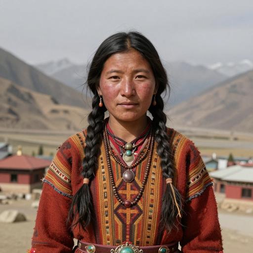 Portrait of ancient individual M3490 from Nepal, dated 800 BCE - 150 CE