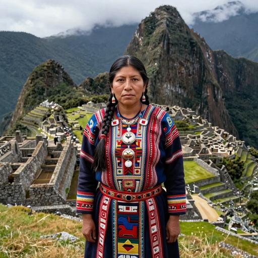 Portrait of ancient individual QKI-809 from Peru, dated 1420 CE - 1532 CE