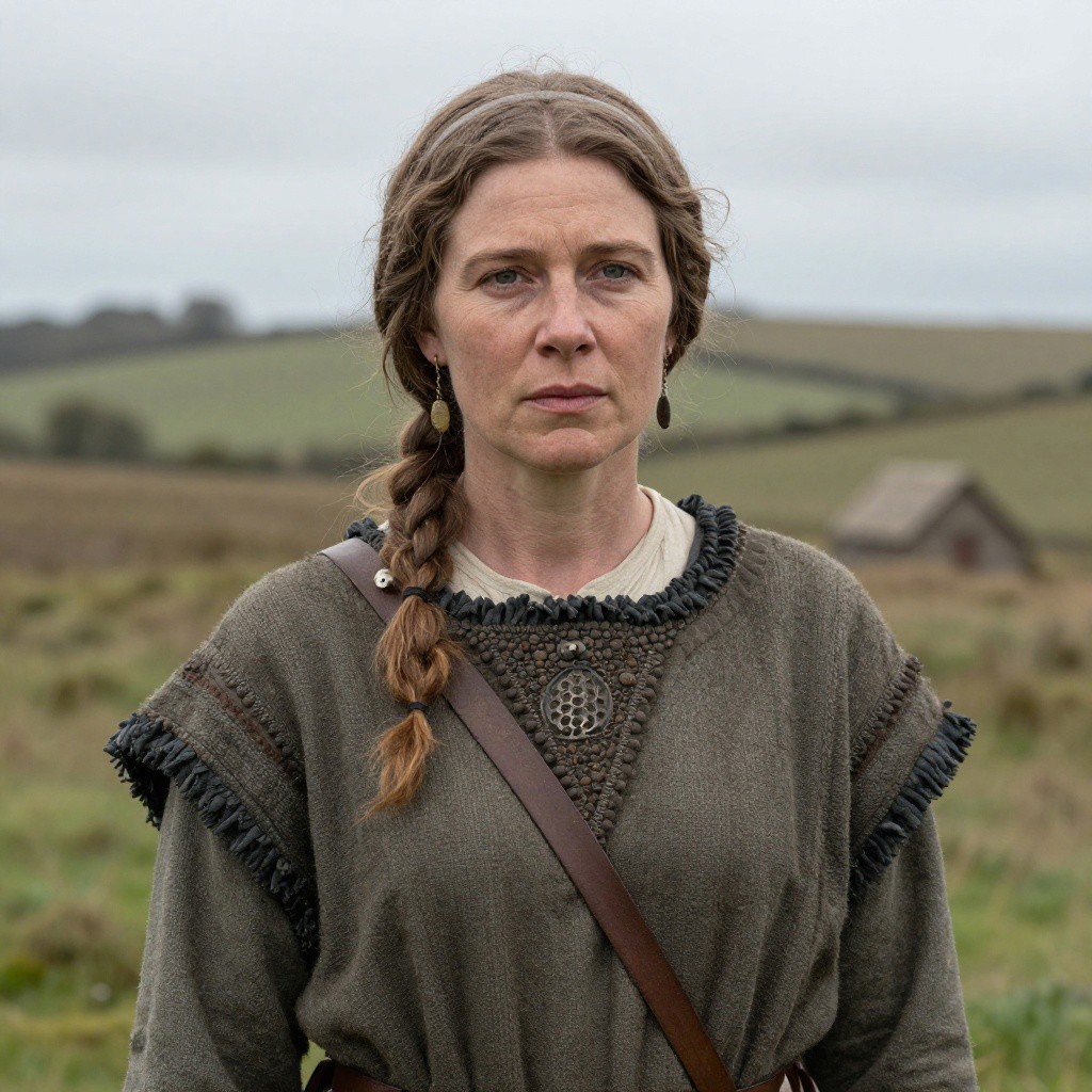 Portrait reconstruction of A woman buried in United Kingdom in the  era