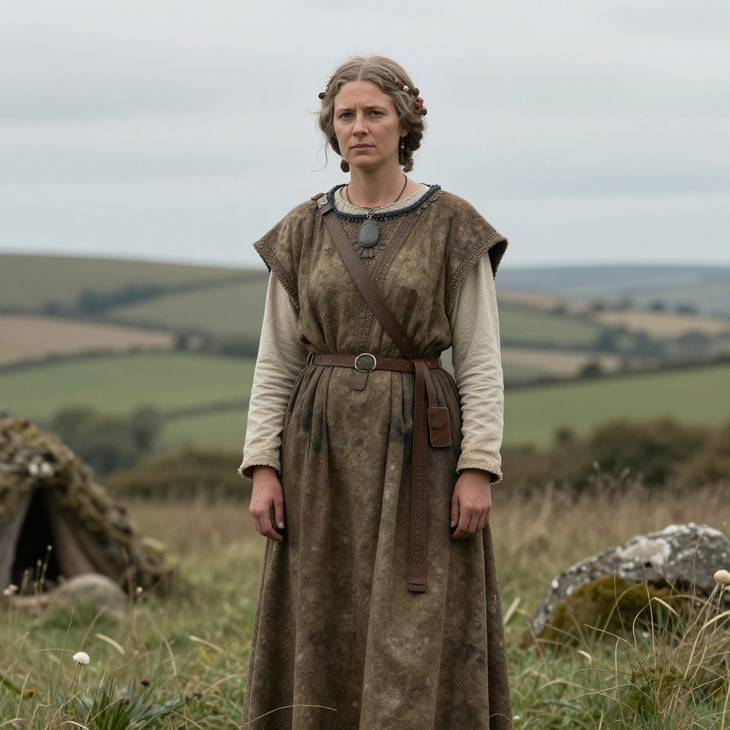 Portrait reconstruction of A woman buried in United Kingdom in the  era