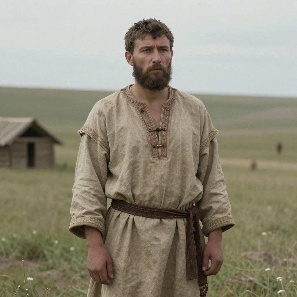 Portrait reconstruction of A man buried in Russia in the  era