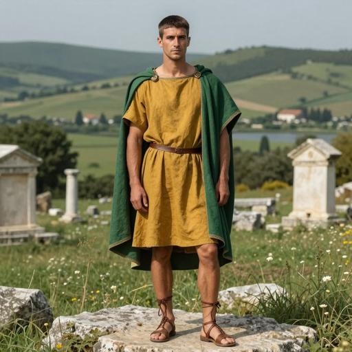 Portrait reconstruction of A man buried in Croatia in the Middle Ages era