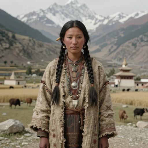 Portrait of ancient individual M4580 from Nepal, dated 800 BCE - 150 CE