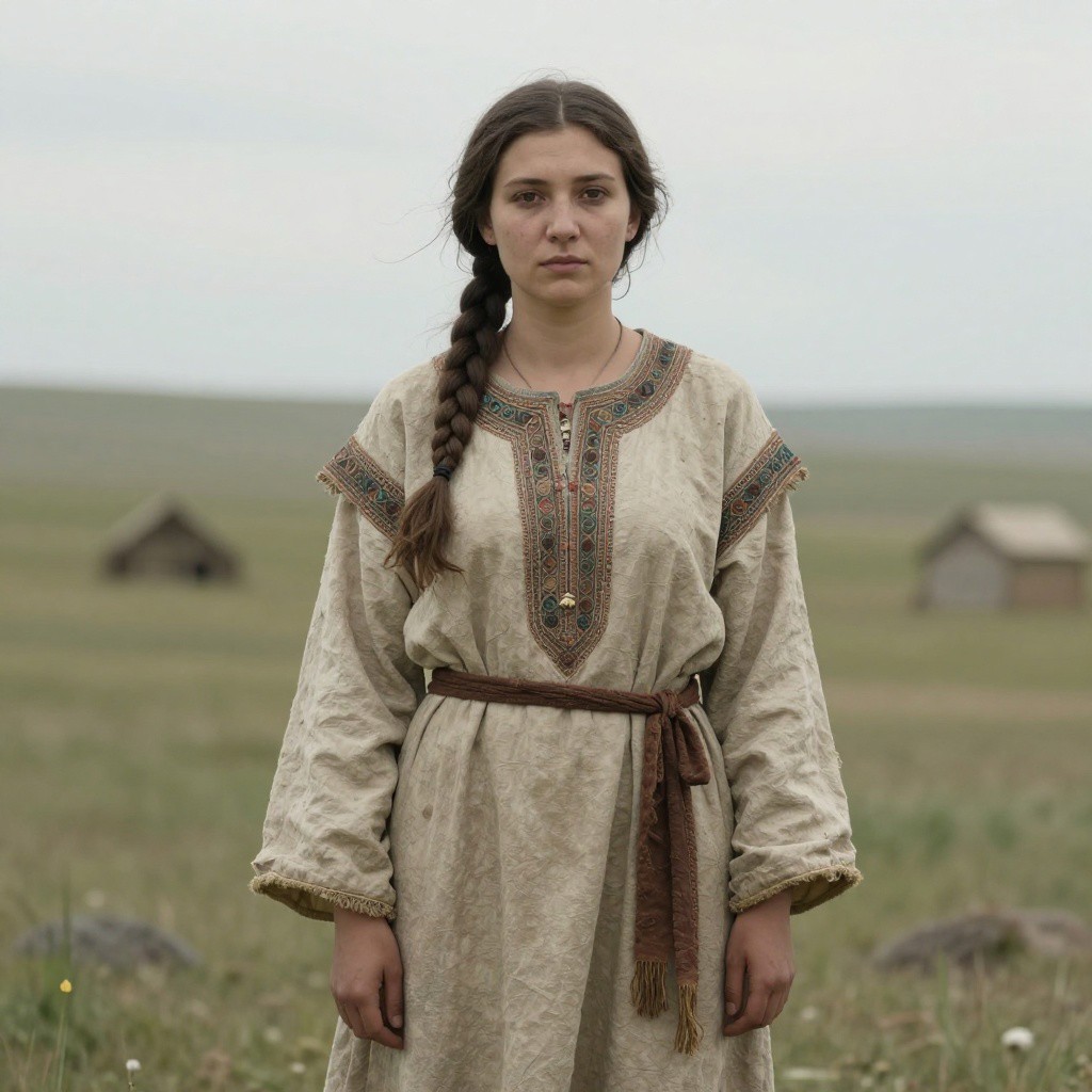 Portrait reconstruction of A woman buried in Russia in the  era