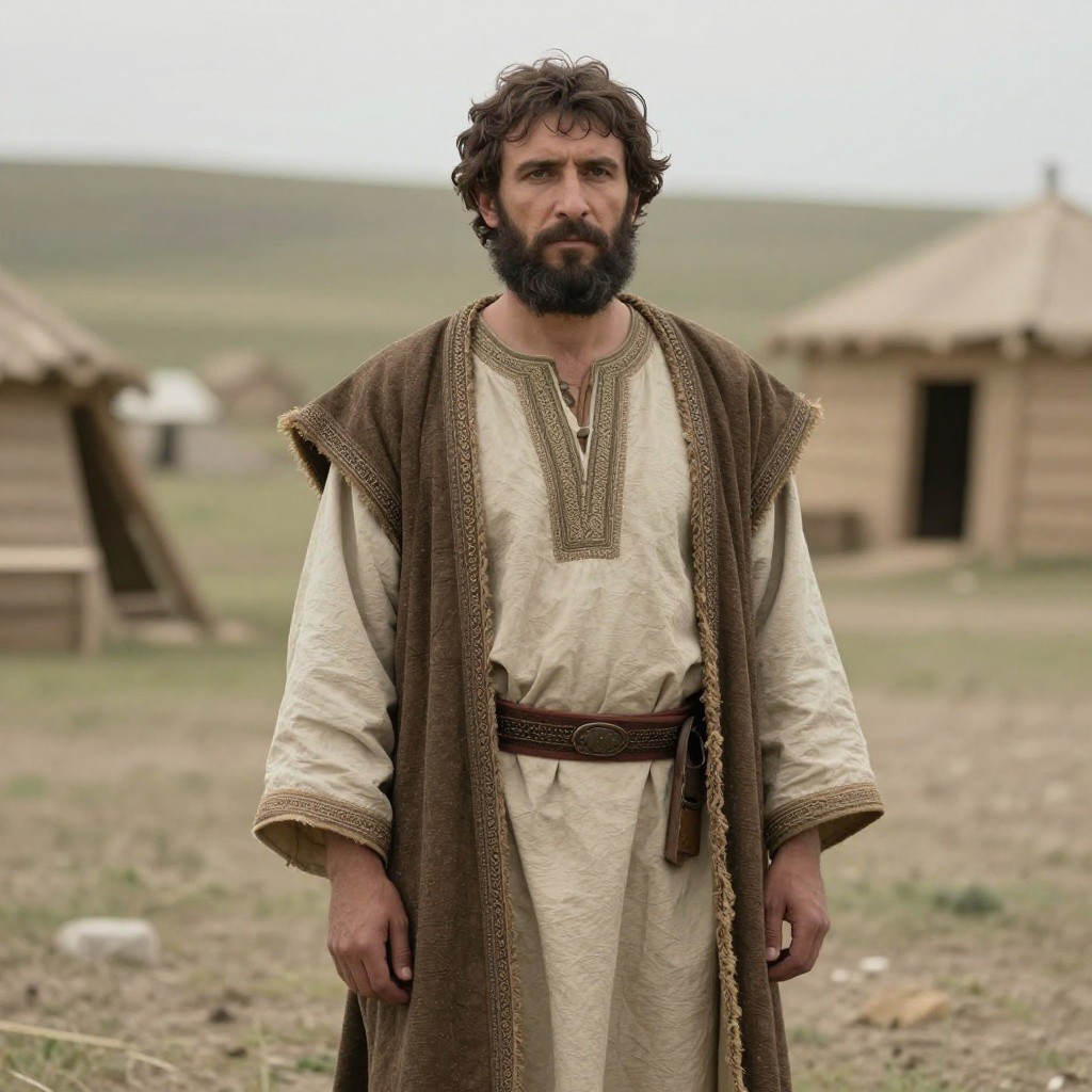 Portrait reconstruction of A man buried in Russia in the  era
