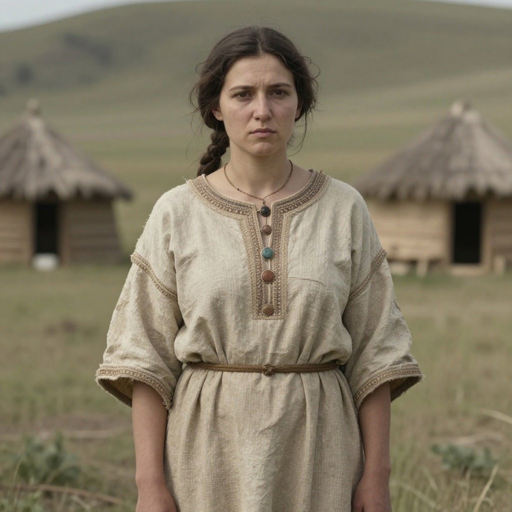 Portrait reconstruction of A woman buried in Russia in the  era