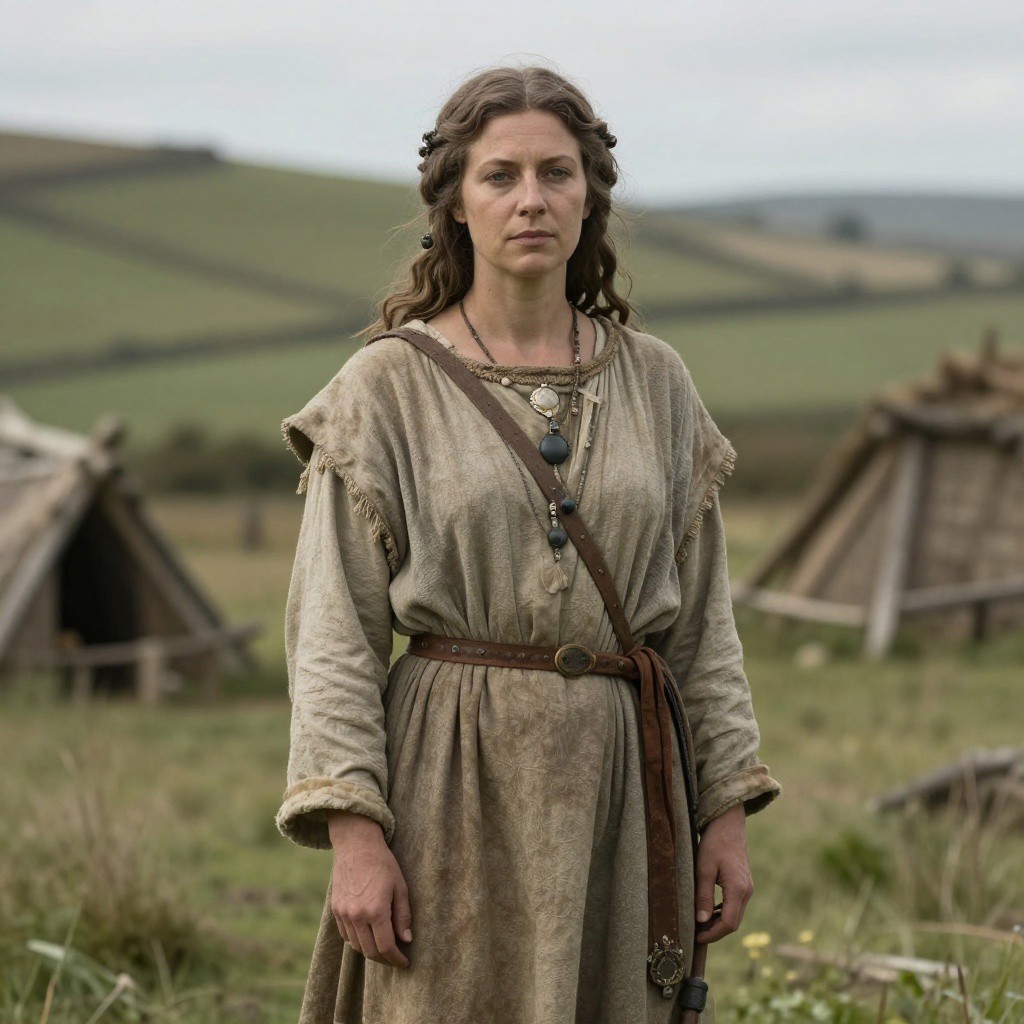 Portrait reconstruction of A woman buried in United Kingdom in the  era