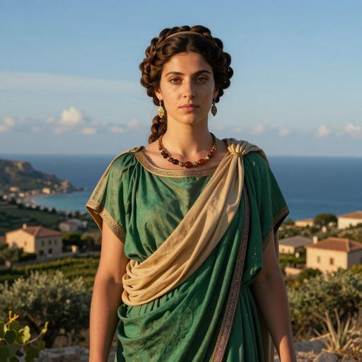 Portrait reconstruction of A woman buried in Italy in the Middle Ages era