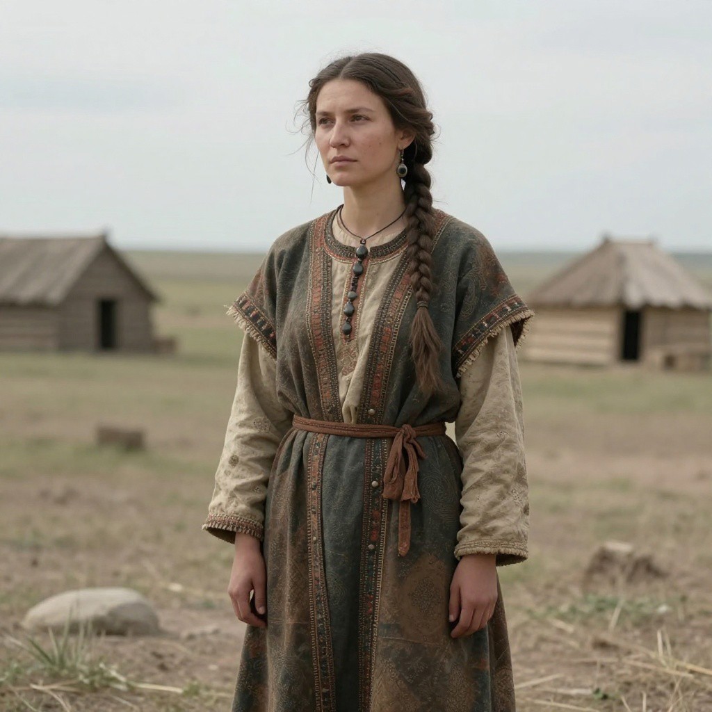 Portrait reconstruction of A woman buried in Russia in the  era