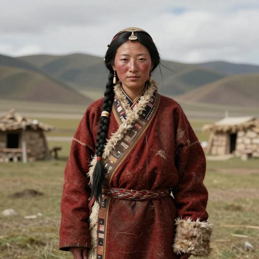 Portrait of ancient individual C514 from China, dated 1400 BCE - 1438 BCE