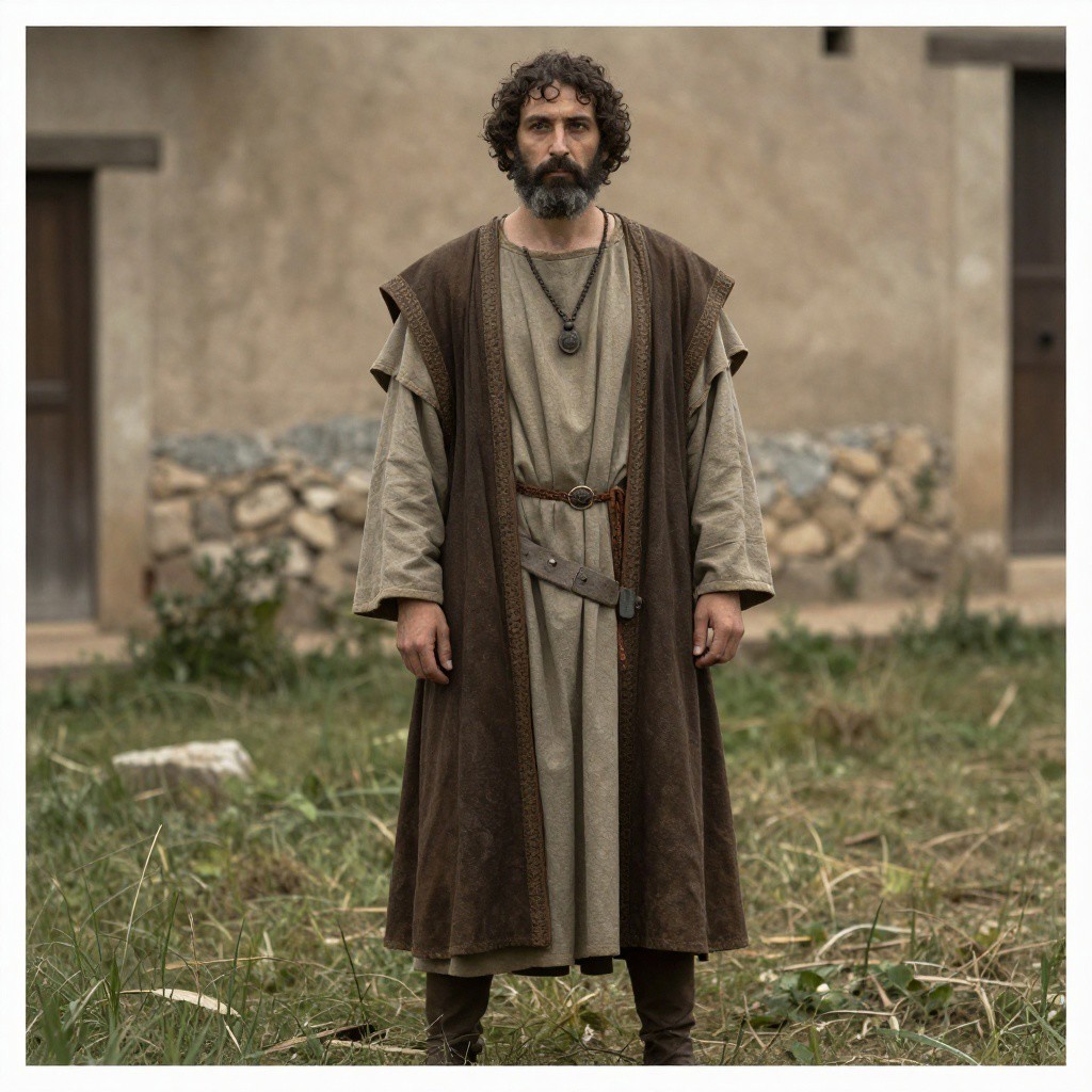 Reconstructed portrait of Late Antiquity Christian individual, Las Gobas (Northern Iberia, Castile and León, Burgos, Condado de Treviño, Laño), Spain (462-1,038 CE)