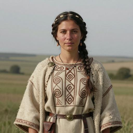 Portrait of ancient individual VERT118 from Ukraine, dated 3800 BCE - 3500 BCE