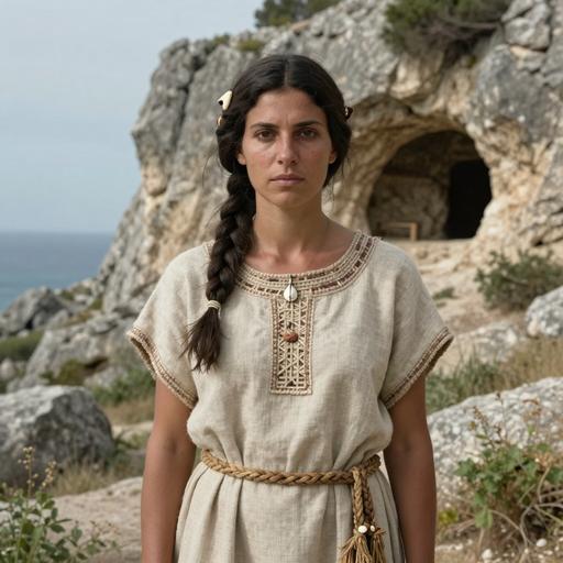 Portrait of ancient individual TORTE from France, dated 2839 BCE - 2500 BCE