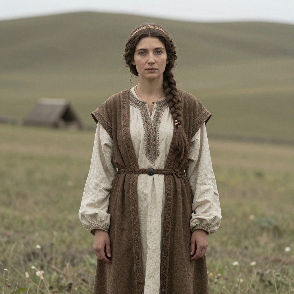 Portrait reconstruction of A woman buried in Russia in the  era
