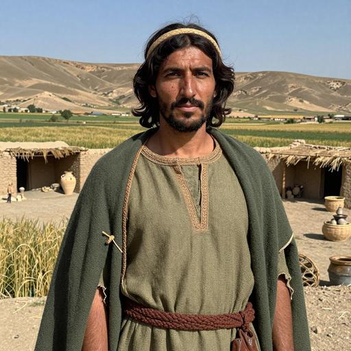 Zagros Neolithic Farmer portrait