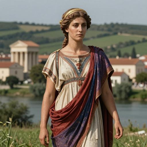 Portrait reconstruction of A woman buried in Croatia in the Middle Ages era