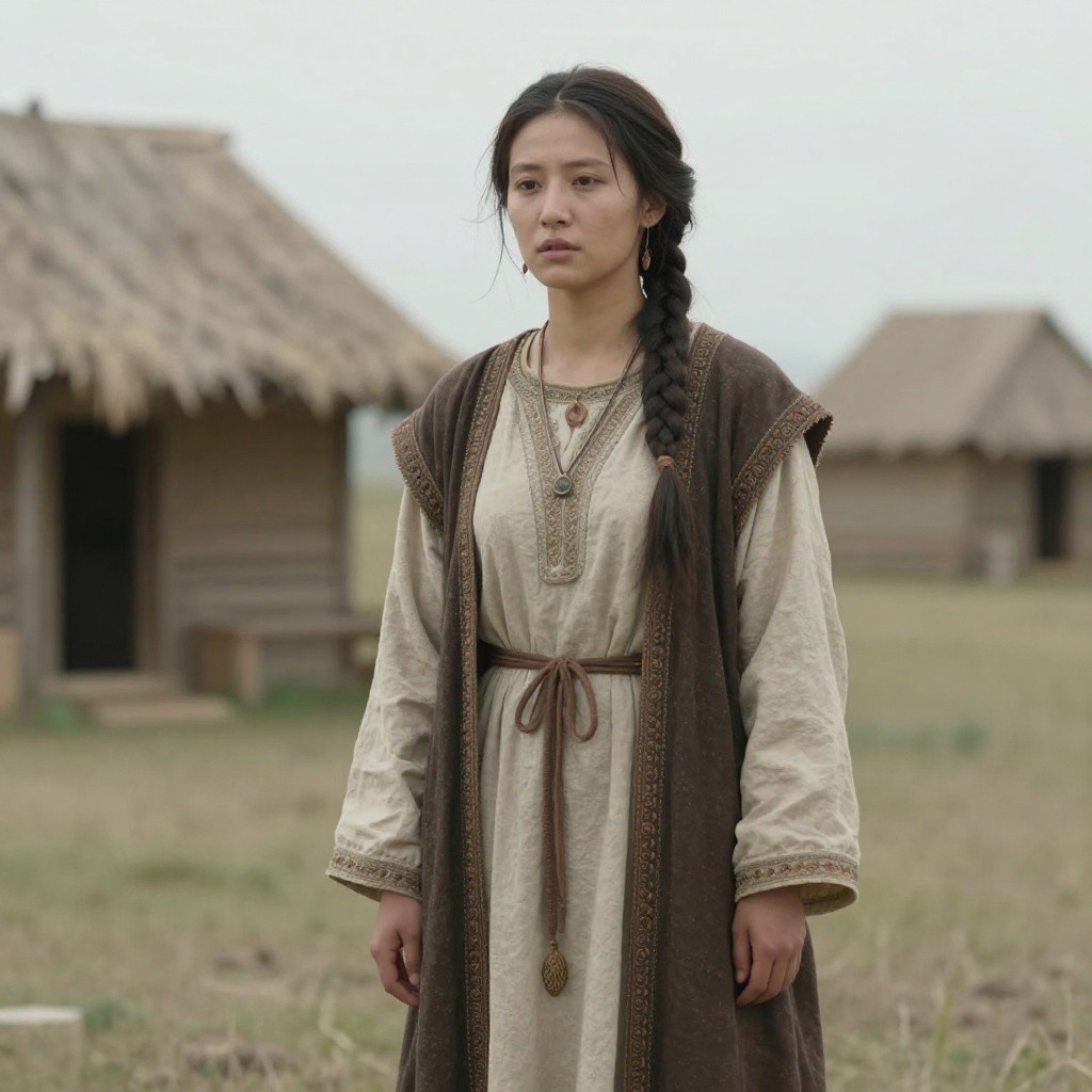 Portrait reconstruction of A woman buried in Russia in the  era