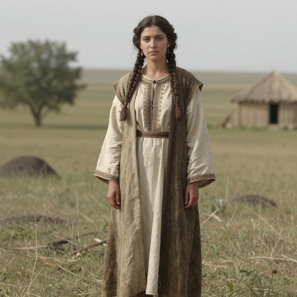 Portrait reconstruction of A woman buried in Russia in the  era