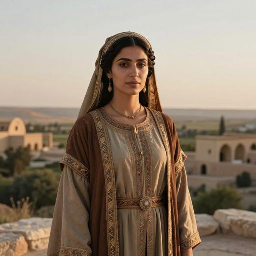 Portrait reconstruction of A woman buried in Syria in the Middle Ages era