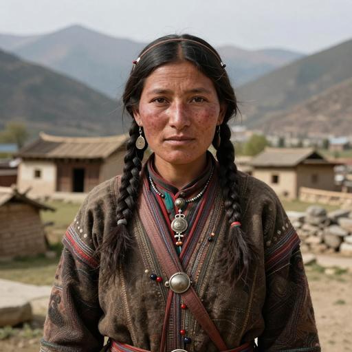 Portrait of ancient individual R2_R7 from Nepal, dated 850 BCE - 550 BCE