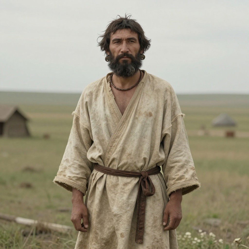 Portrait reconstruction of A man buried in Russia in the  era