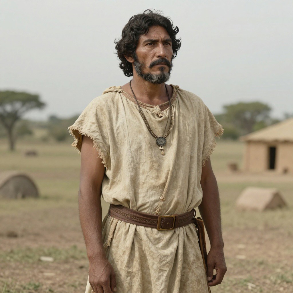 Portrait of ancient individual I17032 from Argentina, dated 1501-1204 calBCE (3140±60 BP, LP-3720)