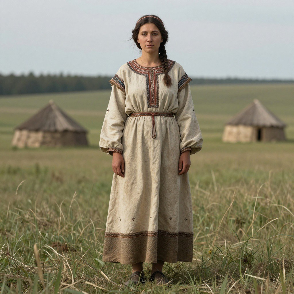 Portrait reconstruction of A woman buried in Russia in the  era
