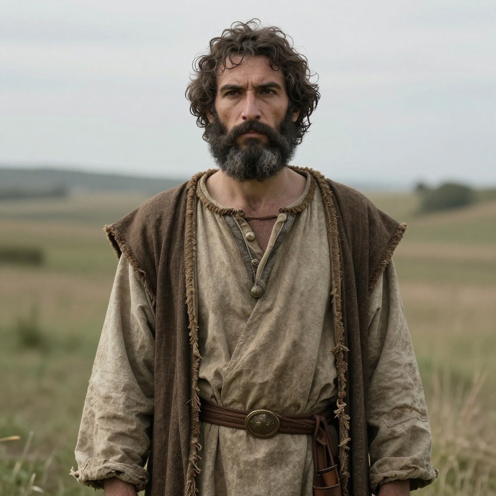 Portrait of ancient individual BOU42 from France, dated 3485-3102 calBCE (4554±35 BP, LTL-22112)