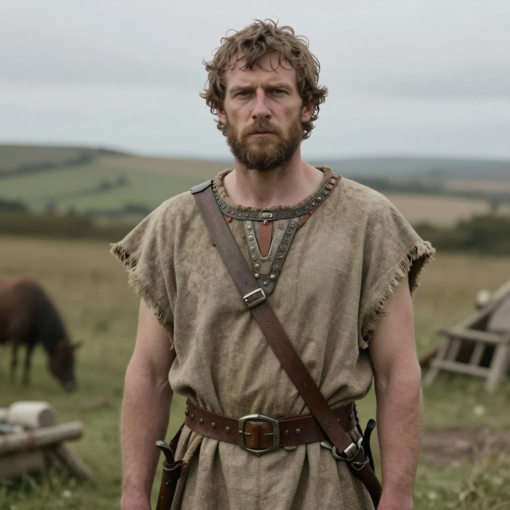 Portrait reconstruction of A man buried in United Kingdom in the  era