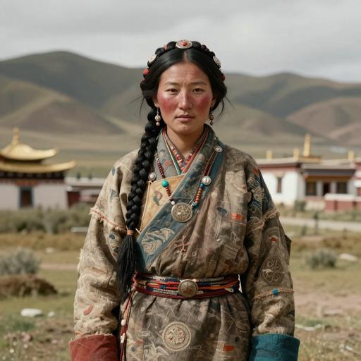 Portrait of ancient individual C5161 from China, dated 900 CE - 1200 CE