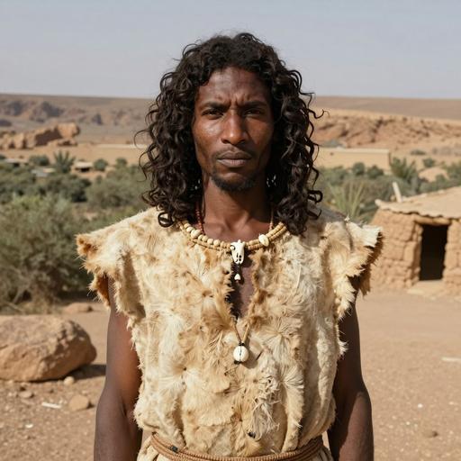 Portrait of ancient individual TAF009 from Morocco, dated 12849 BCE - 12097 BCE