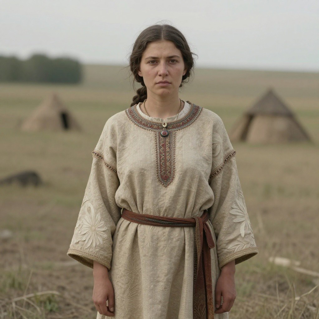 Portrait reconstruction of A woman buried in Russia in the  era