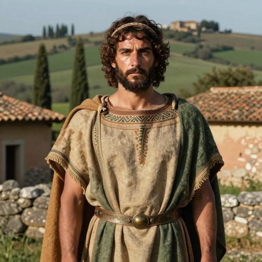 Portrait of ancient individual R10344 from Italy, dated 761 BCE