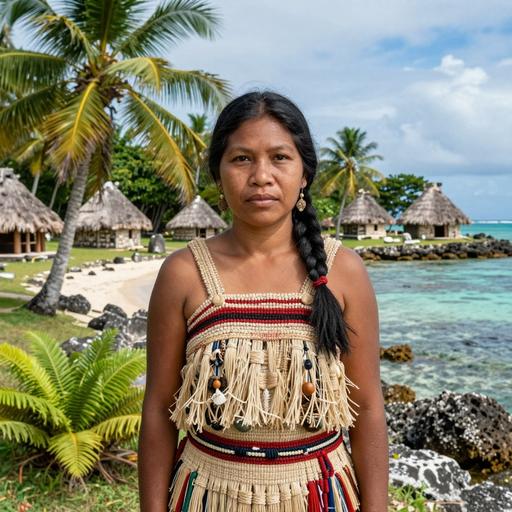 Portrait of ancient individual RBC2 from Guam, dated 400 BCE - 1 BCE