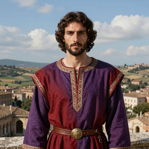 Portrait reconstruction of A man buried in Italy in the Middle Ages era