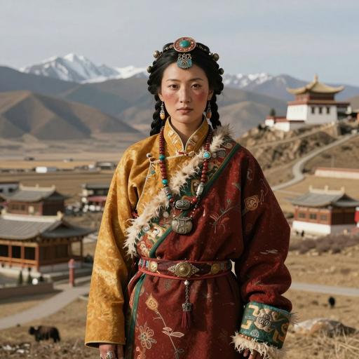 Portrait of ancient individual C3427 from China, dated 750 CE - 1450 CE