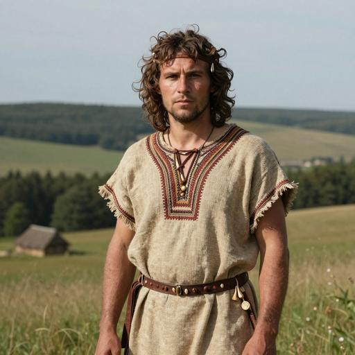 Portrait of ancient individual VERT031 from Ukraine, dated 3768 BCE - 3645 BCE