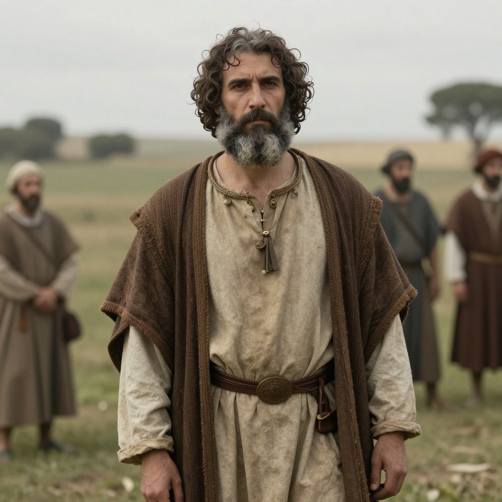 Reconstructed portrait of Late Antiquity Christian individual, Las Gobas (Northern Iberia, Castile and León, Burgos, Condado de Treviño, Laño), Spain (462-1,038 CE)