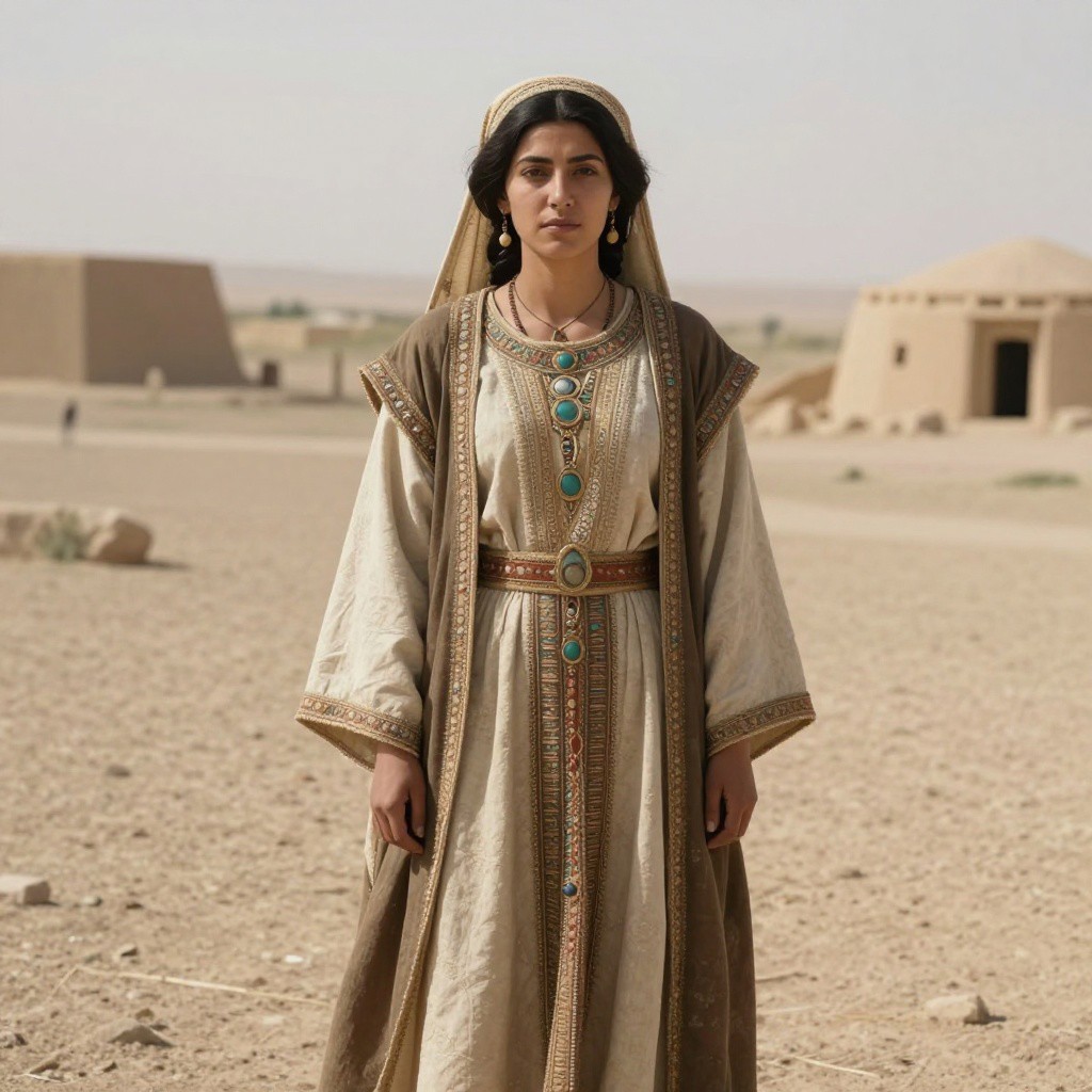 Portrait reconstruction of A woman buried in Iran in the  era