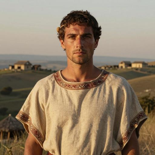 Portrait of ancient individual SAL010 from Italy, dated 1300 BCE - 200 BCE