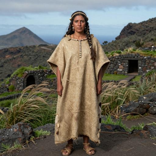 Portrait of ancient individual CAN.031 from Canary Islands, dated 1200 CE