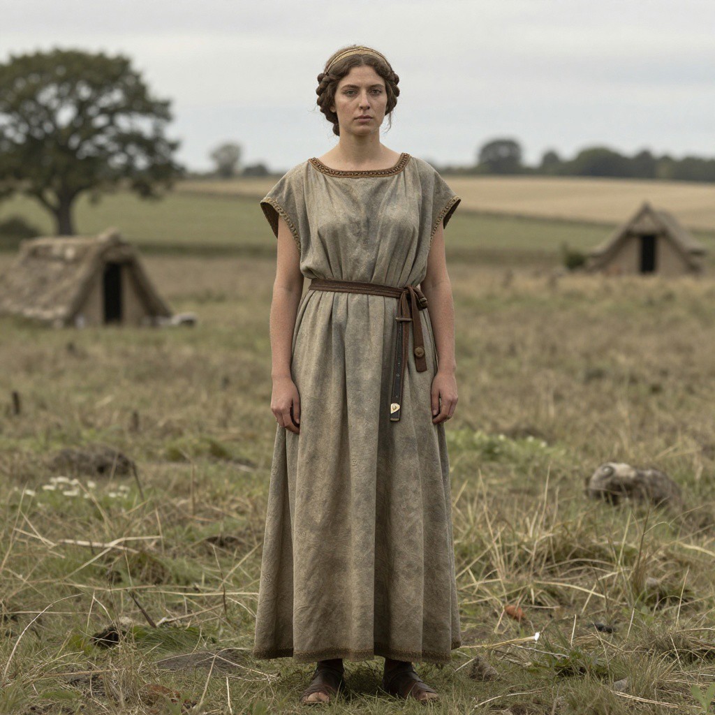 Portrait reconstruction of A woman buried in United Kingdom in the  era