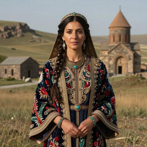 Portrait of ancient individual R11538 from Armenia, dated 431 CE