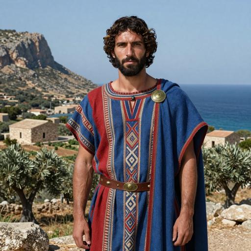 Portrait reconstruction of A man buried in Italy in the Iron Age era