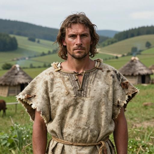 Portrait of ancient individual Asp6 from Austria, dated 5626 BCE - 5525 BCE