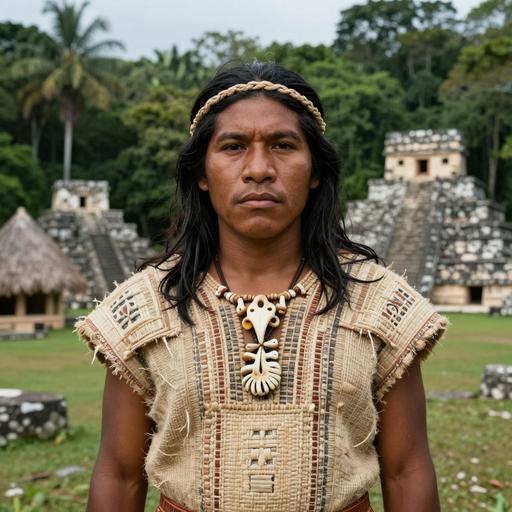 Portrait of ancient individual I3442 from Belize, dated 3312 BCE - 2920 BCE