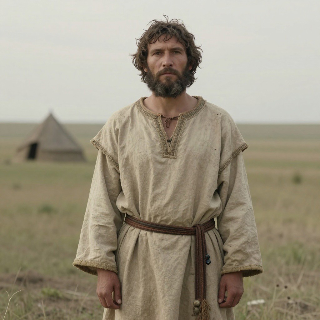 Portrait reconstruction of A man buried in Russia in the  era